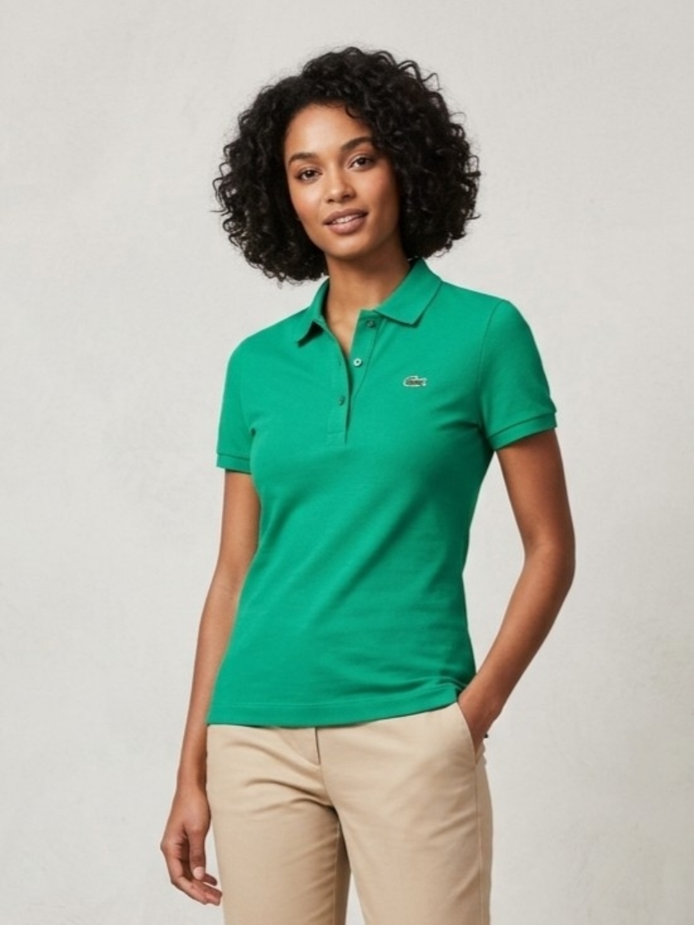Lacoste Women's Green Classic Piqué Polo